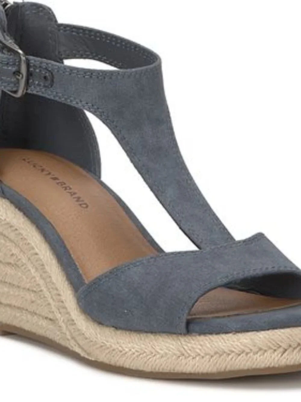 Lucky Brand Women's Cyleste T-Strap Espadrille Wedge Sandals